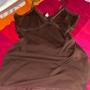 Brown Divided Dress